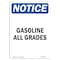 Signmission Safety Sign, OSHA Notice, 24" Height, Rigid Plastic, Gasoline All Grades Sign, Portrait OS-NS-P-1824-V-13061 - alternate 1